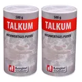 Produktbild: Langlauf Schuhbedarf Talkum Puder 2 x 500g für Silikon & Gummipflege, Gleitmittel Latex, Trennmittel Metallguss, Haushalt & Werkstatt I Talkum-Pulver Streudose zur Gummipflege I Talcum Powder (2)