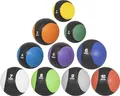 Produktbild: GORILLA SPORTS® Medizinball - Einzeln/Set, 1kg, 2kg, 3kg, 4kg, 5kg, 6kg, 7kg, 8kg, 9kg, 10kg Gewichte, mit griffiger Oberfläche, aus Gummi, Farbwahl - Slam Ball, Gewichtsball, Trainingsball, Slamball