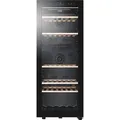 Produktbild: HAIER HWS79GDG 50 SERIE 5 Weinklimaschrank (190 l EEK G, Glas Schwarz)