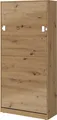 Produktbild: Kaiser Möbel Schrankbett  90x200 Vertical Wandklappbett INDEX Eiche mit Matratze H2/H3