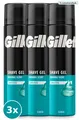 Produktbild: Gillette Rasiergel 3 x 200 ml für empfindliche Haut Shave Gel Set