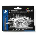 Produktbild: STAEDTLER MultiInk Pigment Arts intensiv pen schwarz 2er-Set retail
