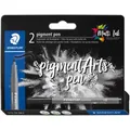 Produktbild: STAEDTLER MultiInk Pigment Arts intensiv pen schwarz 2er-Set retail