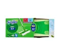 Produktbild: Swiffer Reinigungs-Set Swiffer Dry+Wet Kit Bodenwischer und Bodentücher Staubmagnet, (9-St), Bodenset