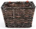 Produktbild: Volare geflochtener Wicker Fahrradkorb - klein - schwarz