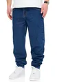 Produktbild: behype. Herren Jeans Tapered-Fit Jeanshose 100% Baumwolle Denim Baggy Hose Used Look Men's DC_JN-243-Medium Blue-W34