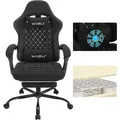 Produktbild: Woltu Gamingstuhl, Schwarz, Metall, Kunststoff, Textil, 70x127x70 cm, Kinder- & Jugendzimmer, Jugendmöbel, Gamingstühle