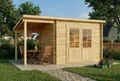 Produktbild: Alpholz Gartenhaus Holz Maria mit Schleppdach, BxT: 450x272 cm, in Naturbelassen mit 28mm Wandstärke