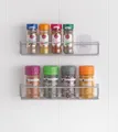 Produktbild: GEWÜRZREGAL 2 Etagen PAPRIKA Metaltex +Befestigung OHNE bohren!+ Schrankregal