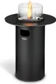 Produktbild: Terrassenfeuer NOVA M black / silver 50mbar inkl. Tischablage
