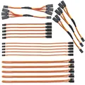 Produktbild: 20 Stück JR Style Servoverlängerung 22AWG 60 Kerne,10cm 15cm 30cm Servokabel ...