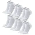 Produktbild: DANISH ENDURANCE Basicsocken Cotton Quarter (6-Paar) Kurze Sportspocken für Fitness & Alltag, Unisex weiß 39/42