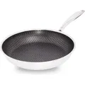 Produktbild: HENSSLERS | Edelstahlpfanne | 28 cm | Edelstahl | Silberfarben - Schwarz/Silber