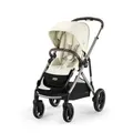 Produktbild: CYBEX Gold Kinderwagen GAZELLE S, Ab Geburt bis ca. 4 Jahre, Max. 22 kg (Single-Modus) / 2x 22 kg (Duo-Modus), All-in-1-System mit 20+ Konfigurationen, Seashell Beige