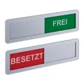 Produktbild: Türschild besetzt frei WC-Schild Klinkenschild Toilettenschild 2er Set Acryl