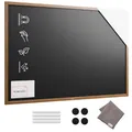 Produktbild: ALLboards Kreidetafel MAGNETISCH mit lackiertem Holzrahmen 180x120cm, Schwarz, Schreibtafel, Kreide, Magnetische Kreidetafel, Schreibtafel zum Aufhängen, Tafel schwarz, Wand Tafel Holz