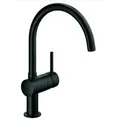 Produktbild: Grohe Minta Küchenarmatur 32917KS0 velvet black, schwenkbarer Rohrauslauf, C-Auslauf