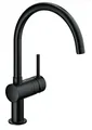 Produktbild: GROHE Minta, Küchenarmatur mit hohem Auslauf (Wasserhahn für die Küche, 360° schwenkbar, wassersparend dank variabler Mengenbegrenzung, einfache Spülbecken-Montage), schwarz, 32917KS0