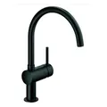 Produktbild: GROHE Minta Einhand-Spültischbatterie, C-Auslauf, 32917KS0, Farbe: velvet black