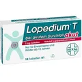 Produktbild: LOPEDIUM T akut bei akutem Durchfall Tabletten 10 St