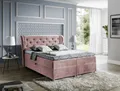 Produktbild: Boxspringbett Schlafzimmerbett ARIANNA 140x200cm Stoff Solonrose