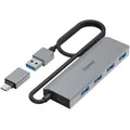 Produktbild: Hama 00200138 USB Hub A&C Grau Hub
