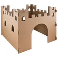 Produktbild: Auswahl Kinder Spielhaus Ritterburg Playhouse Spielburg Pappe Bastelkarton Haus Burg Papphaus Kartonhaus Papierhaus Karton Papier Kinderhaus zum Anmalen Kingpower, Modell:Ritterburg 02