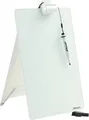 Produktbild: Glas-Notizboard Nobo Diamond, für Schreibtische, B 216 x T 30 x H 297 mm, mit Marker & Montagematerial, weiß 166505