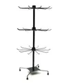 Produktbild: Yudu Verkaufsständer mit 3 Etage, Metall, 73 cm schwarz