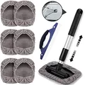 Produktbild: Auto Scheibenreiniger Windschutzscheibe Set, Teleskopisch Windschutzscheiben Reiniger + 7 Mikrofasertuchhülle + Jalousien Bürsten, Scheibenreiniger Auto Scheiben-Reiniger für Auto Home Küchen