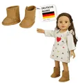 Produktbild: Heless 544 - Stiefel für Puppen, in Braun und in Wildleder-Optik, für Puppen und Kuscheltiere der Größe 38-45 cm