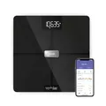 Produktbild: Tefal Goodvibes BM9670S1 Smart-Waage, 14 Körperanzeigen, unbegrenzte Benutzeranzahl, 180 kg Kapazität und Glasplatte 32 x 32 cm, Schwarz