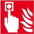 Produktbild: Brandschutzschild Folie Brandmeld. 200x200mm