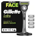 Produktbild: Gillette Labs Rasierer Herren Nassrasierer Metall Grau Flexdisc 5 Klingen