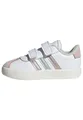 Produktbild: adidas Unisex Kinder VL Court Shoes, FTWR White/Linen Green met./Sandy pink met., 33 EU