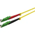 Produktbild: Helos fiber optic cable E2000 APC / E2000 APC (LSH) duplex 9/125 OSm OS2 yellow 1.0 m (1 m) (254651)
