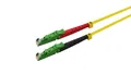 Produktbild: Helos Fibre Optic Patch Cable E2000® APC/E2000® APC (LSH) Duplex 9/125μm OS2 Yel