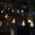 Produktbild: LED Lichterkette GLÜHBIRNE - 20 Filament LED - L: 9,5m - koppelbar bis 100 LED - Trafo - für Außen - Transparent