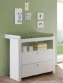 Produktbild: Baby Wickelkommode Olivia in weiß mit Schubladen