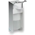 Produktbild: PROREGAL Robuster Handdesinfektionsspender Mit Behälter Wandmontage HxBxT 25 x 8 x 21 cm Aluminium Silber