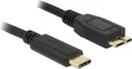 Produktbild: DELOCK USB3.1 Kabel C -> micro B St/St 1.00m schwarz