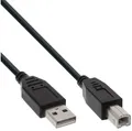 Produktbild: InLine USB 2.0 Kabel, A an B, schwarz, 5m 1000008581