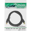Produktbild: 34555X InLine USB 2.0 Kabel A an B schwarz 5m ~D~