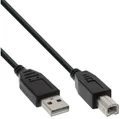 Produktbild: InLine USB 2.0 Kabel, A an B, schwarz, 5m
