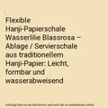 Produktbild: Flexible Hanji-Papierschale Wasserlilie Blassrosa – Ablage / Servierschale aus