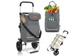 Produktbild: Sekey Einkaufstrolley 3-in-1 mit Kühlfach und Spanngurt, Faltbarer Einkaufswagen 42L & 35kg, 3-in-1 Trolley, Sackkarre & Umhängetasche, Ideal für Einkäufe