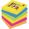 Produktbild: Post-it Haftnotiz Super Sticky 6546SR 76x76mm sort. 6 St./Pack.