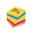 Produktbild: Post-it Haftnotiz 6546SR 76mm x 76mm Neongrün, Ultrablau, Ultragelb, Ultrapink, Neonorange 540 Blatt