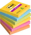 Produktbild: Post-it Super Sticky Notes, Carnival Colour Collection, 76 mm x 76 mm, 90 Sheets