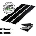 Produktbild: DREIBREIT by TRUTZHOLM Alu Auffahrrampe 175 cm 2-fach klappbar Tragkraft 1020 kg beschichtet Rampe - Schwarz